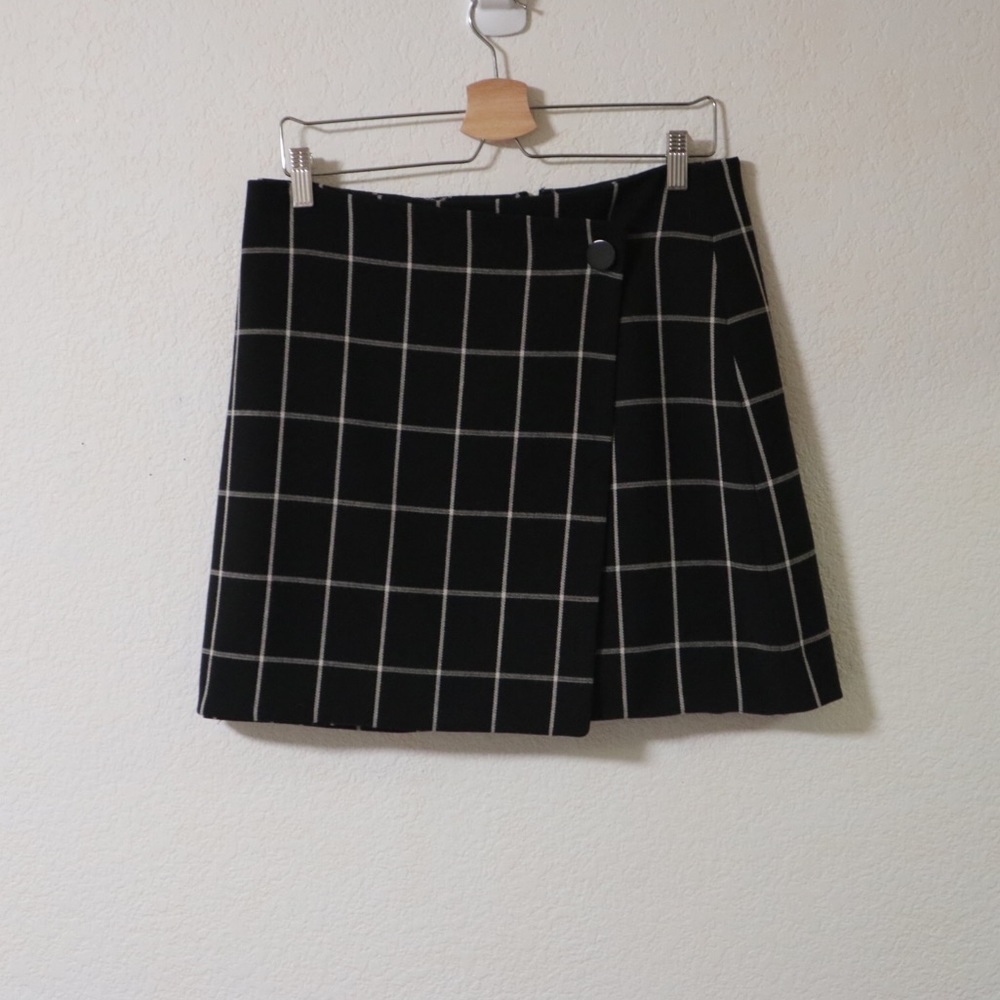 Faux Wrap Mini Skirt